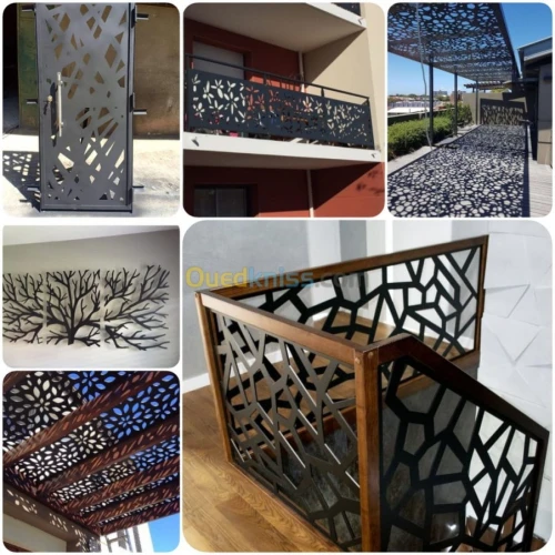 Découpage tôle plasma cnc  قطع الحديد المشرابي ابواب ونوافذ