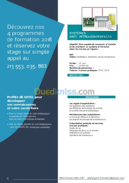 ÉTABLISSEMENT DE FORMATION PRO