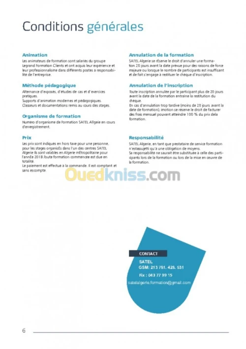 ÉTABLISSEMENT DE FORMATION PRO