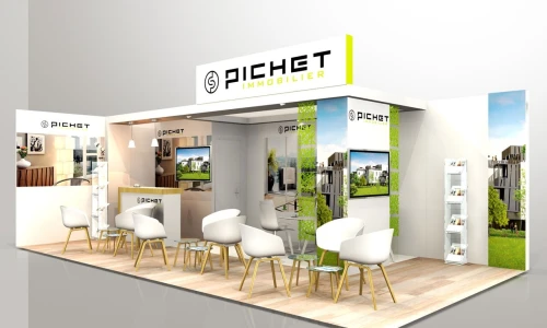 Design 3D professionnel pour stands d'Exposition sur mesure - Capcréative