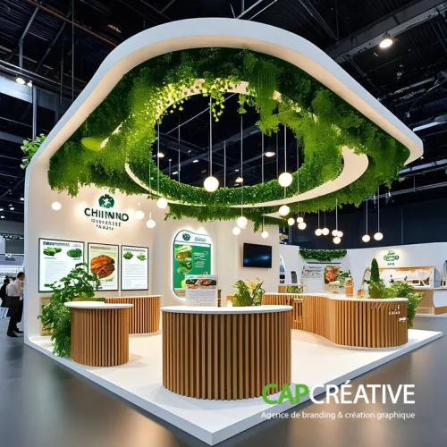 Design 3D professionnel pour stands d'exposition sur mesure - CapCreative