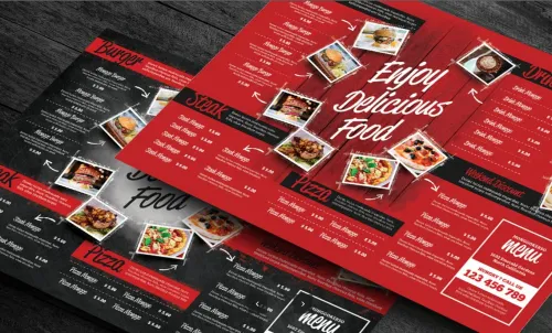 Design de menu pour Restaurant/Fast-food/Snack