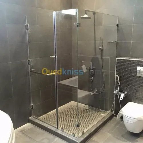  . vitres en verr trempé cabines de douche