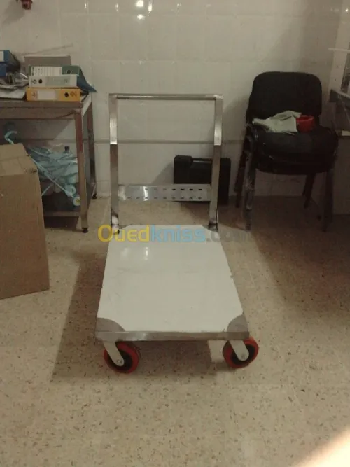 meubles inox table chariot hotte inox