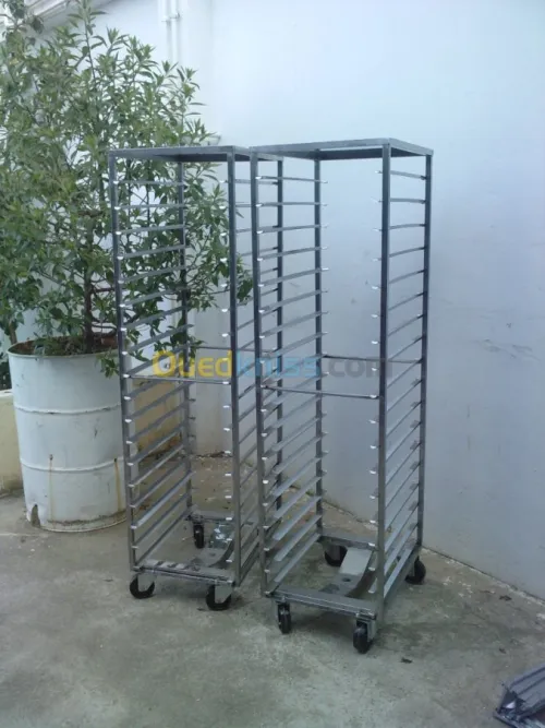 meubles inox table chariot hotte inox
