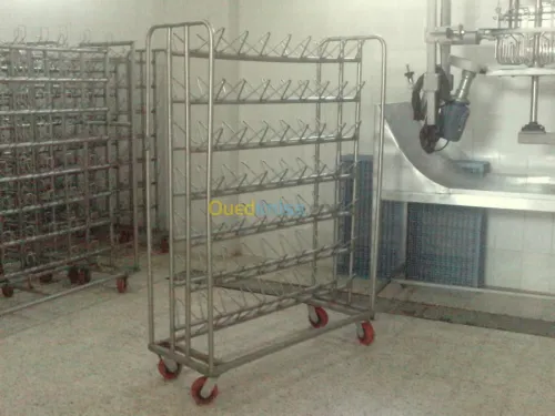 meubles inox table chariot hotte inox