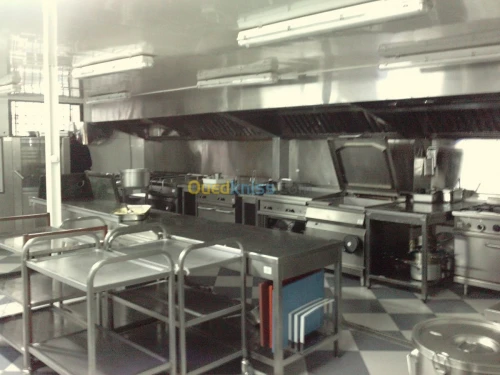 meubles inox table chariot hotte inox