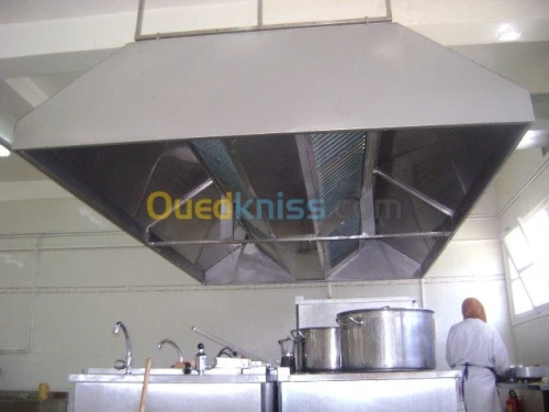 meubles inox table chariot hotte inox