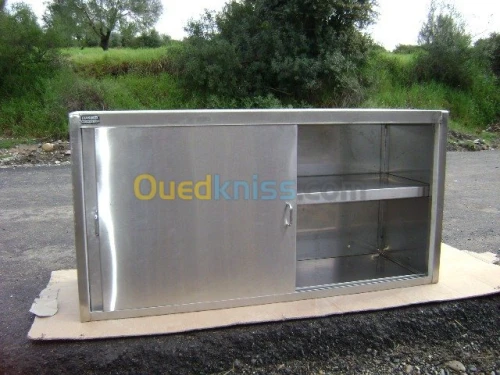meubles inox table chariot hotte inox