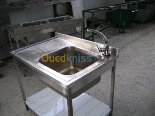 meubles inox table chariot hotte inox