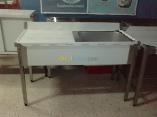meubles inox table chariot hotte inox