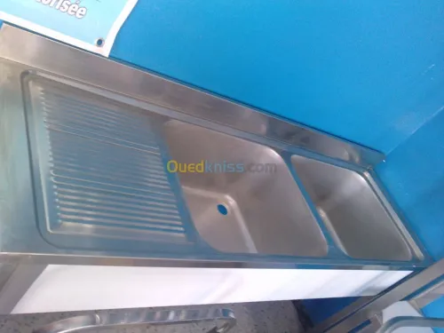 meubles inox table chariot hotte inox