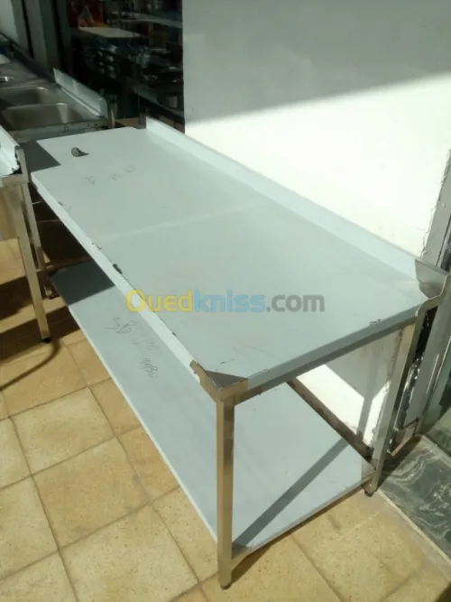 meubles inox table chariot hotte inox