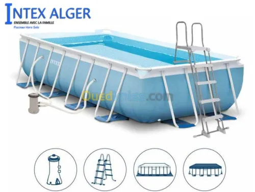 Promotion 2022 : Piscine hors sol Intex - 488x244x107cm