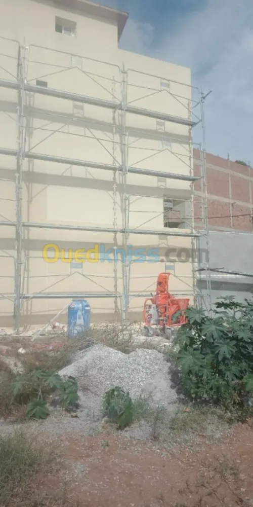 revêtement de façade en  Monocouche