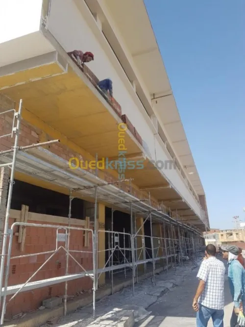 revêtement de façade en  Monocouche