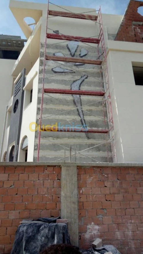 Revêtement De Façade En Monocouche