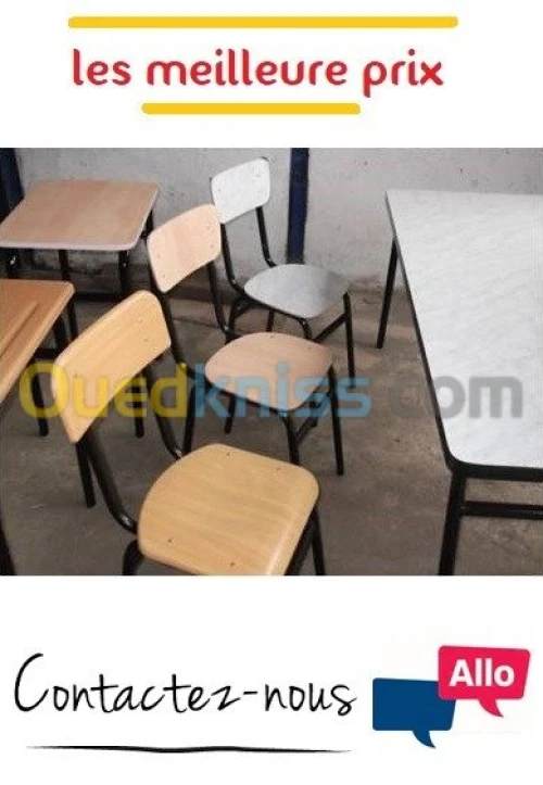 TABLE RÉFECTOIRE طاولة المطاعم