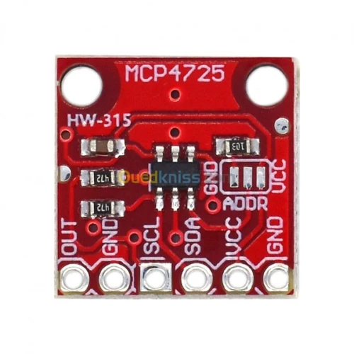numérique -> analogique MCP4725 Arduino 