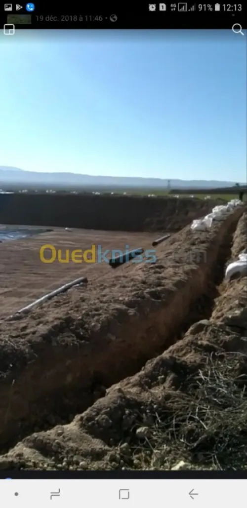 Bassins irrigation et aqualture PEHD