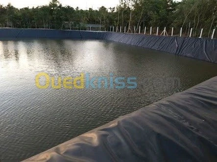 Réalisation Bassins  Géomembrane PEHD