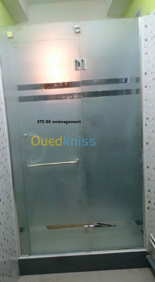Cabine de douche en verre trempé 