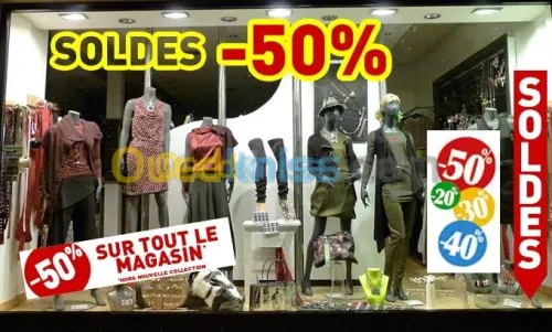 habillage vitrines