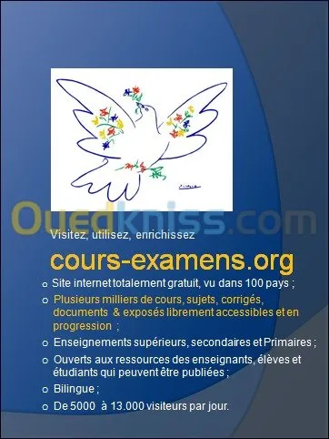 Cours et sujets d'examens corrigés