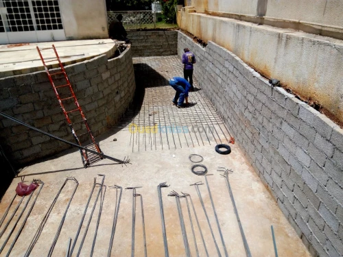 Construction des piscines