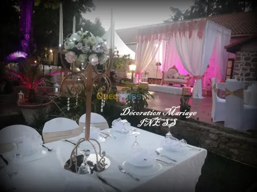 Décoration mariage plein air 