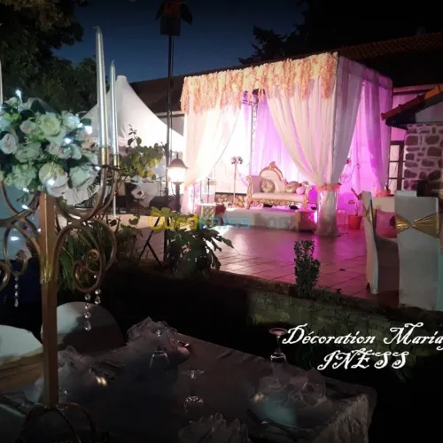 Décoration mariage plein air 