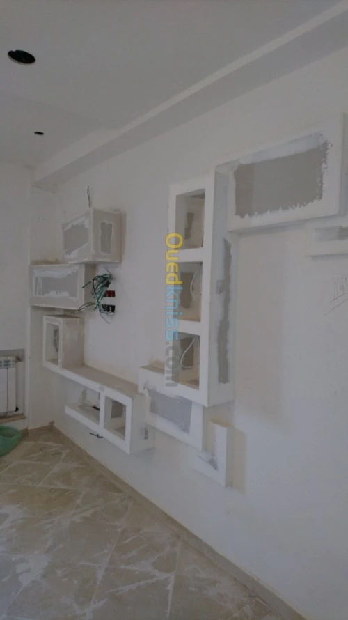 Placo platre pvc demontable 