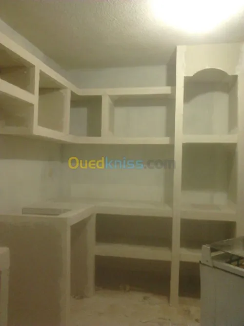 Placo platre pvc demontable 
