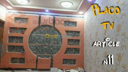 Placo platre BA13- (5) Placo TV