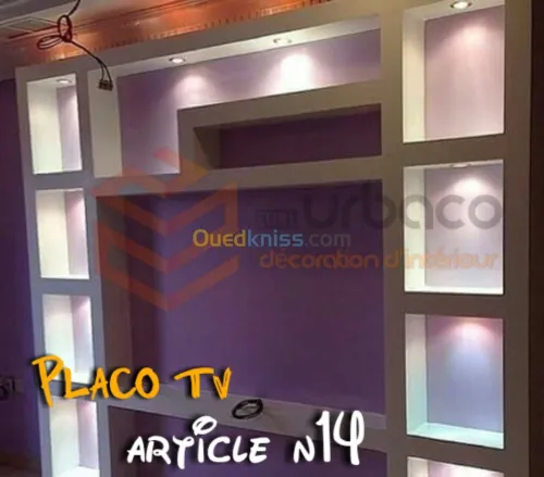 Placo platre BA13- (5) Placo TV