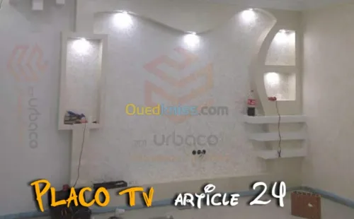 Placo platre BA13- (5) Placo TV
