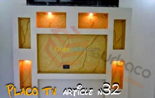 Placo platre BA13- (5) Placo TV