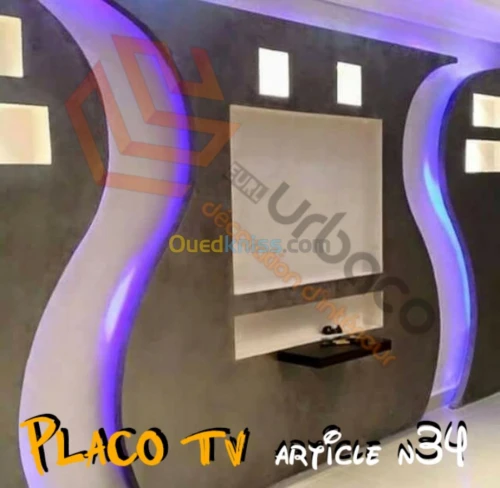 Placo platre BA13- (5) Placo TV