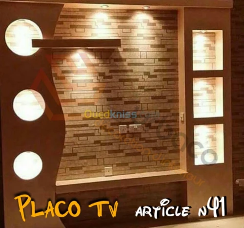 Placo platre BA13- (5) Placo TV