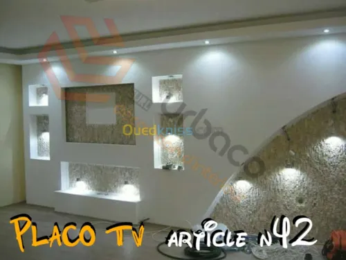 Placo platre BA13- (5) Placo TV