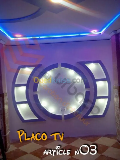 Placo platre BA13- (5) Placo TV