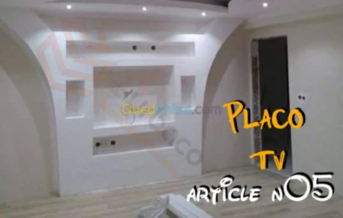 Placo platre BA13- (5) Placo TV