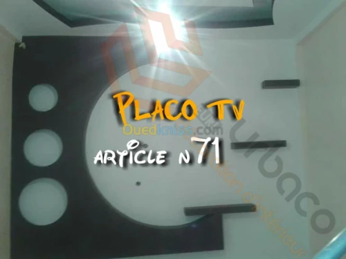 Placo platre BA13- (6) Placo TV