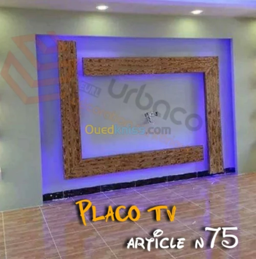 Placo platre BA13- (6) Placo TV