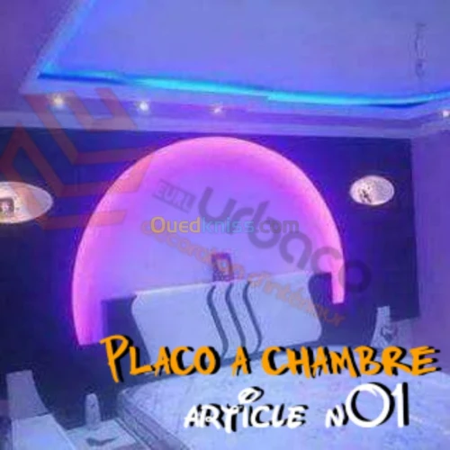 Placo Platre BA13- (8) Tete de lit