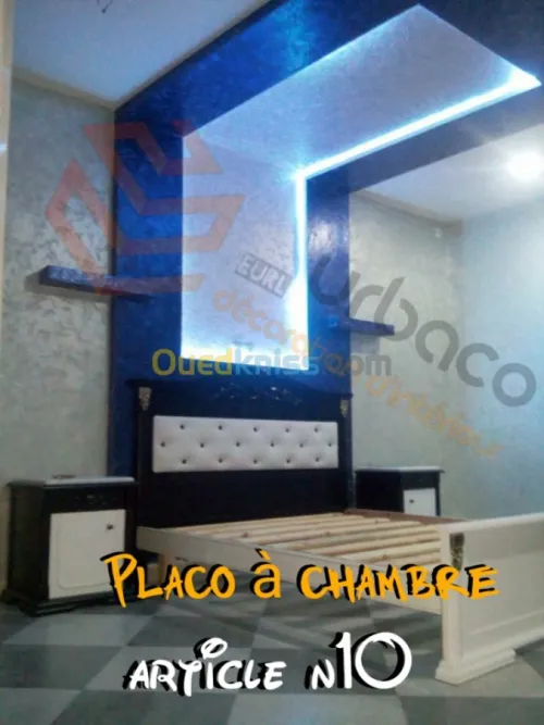 Placo Platre BA13- (8) Tete de lit