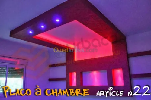 Placo Platre BA13- (8) Tete de lit