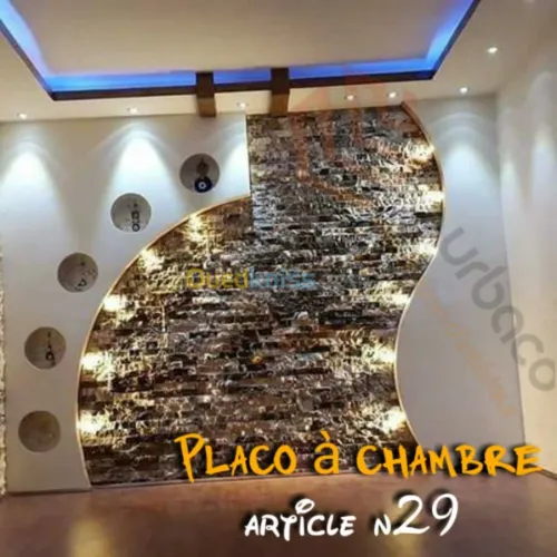 Placo Platre BA13- (8) Tete de lit