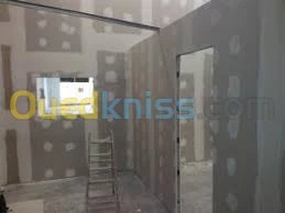 BA13 placo,parquet,PVC