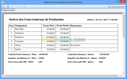 Gestionnaire de production LG-Prod